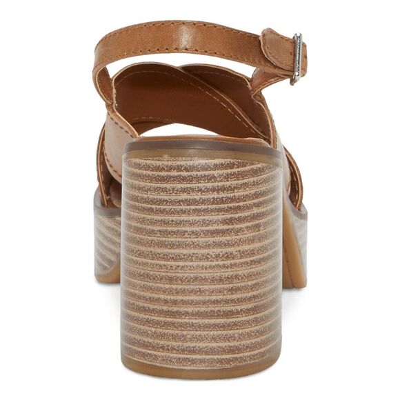 NWT LUCKY BRAND Womens Beige 1" Platform Delmie Leather Slingback Sandal 11 - Picture 2 of 5